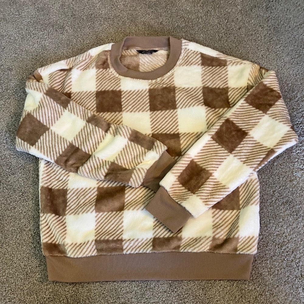 NWOT Eddie Bauer plaid fleece
